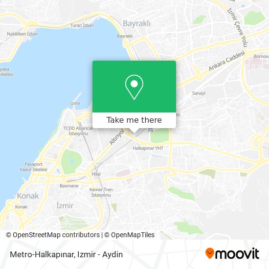 Metro-Halkapınar map