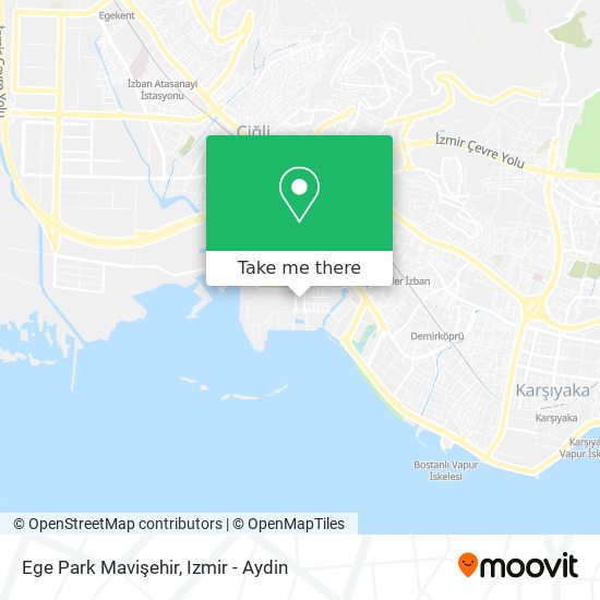 Ege Park Mavişehir map