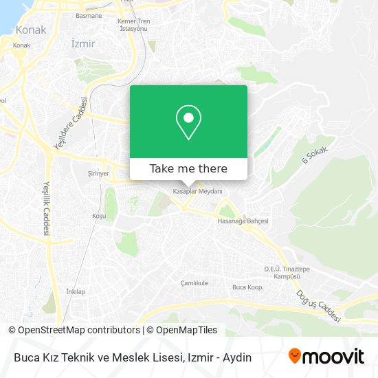 Buca Kız Teknik ve Meslek Lisesi map