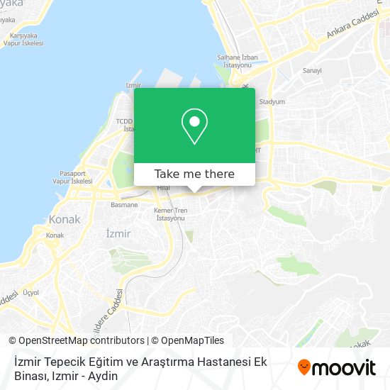 İzmir Tepecik Eğitim ve Araştırma Hastanesi Ek Binası map