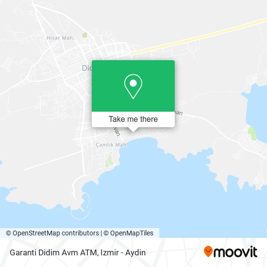 Garanti Didim Avm ATM map