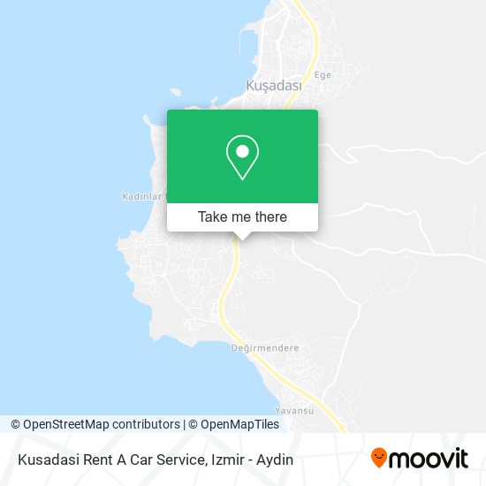 Kusadasi Rent A Car Service map