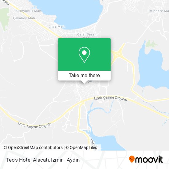 Teo's Hotel Alacati map