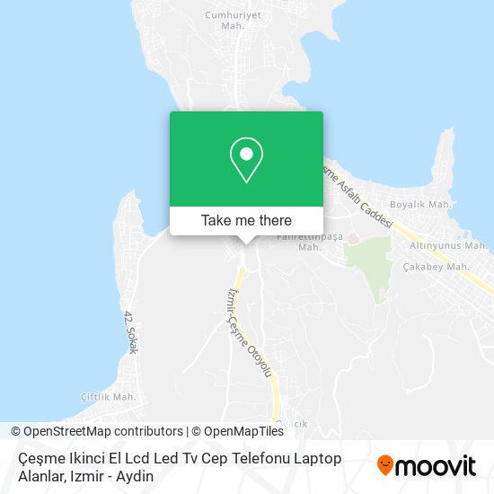 Çeşme Ikinci El Lcd Led Tv Cep Telefonu Laptop Alanlar map