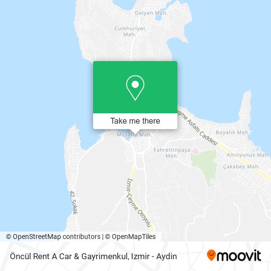 Öncül Rent A Car & Gayrimenkul map