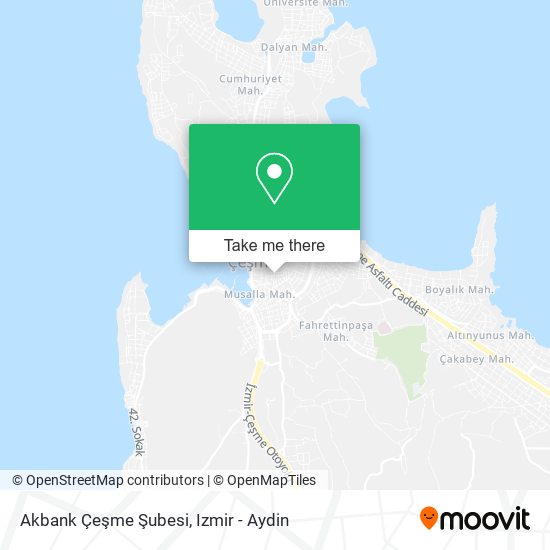 Akbank Çeşme Şubesi map