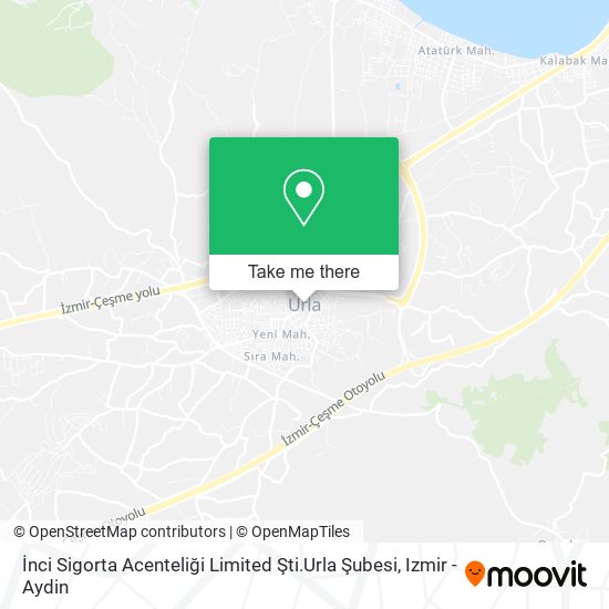 İnci Sigorta Acenteliği Limited Şti.Urla Şubesi map
