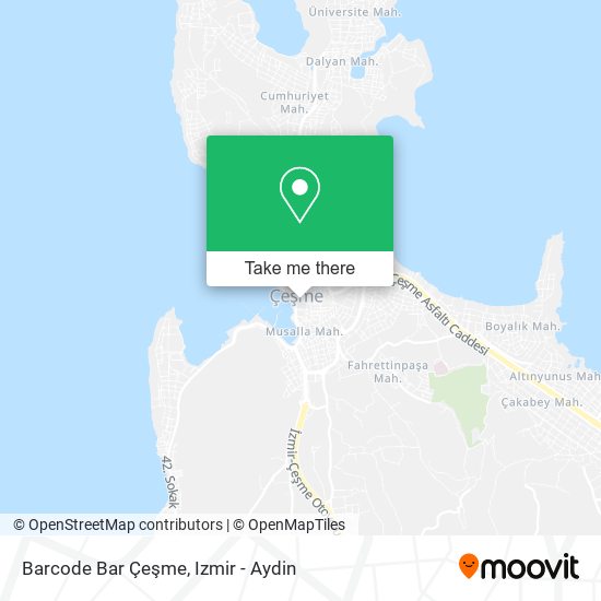 Barcode Bar Çeşme map