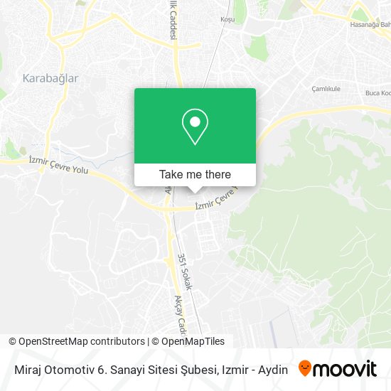 Miraj Otomotiv 6. Sanayi Sitesi Şubesi map