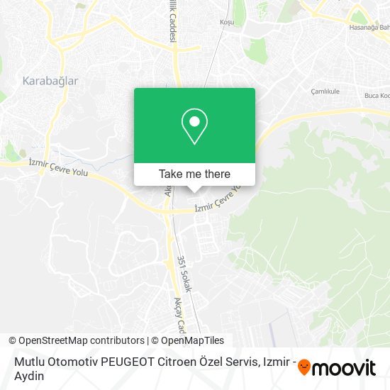 Mutlu Otomotiv PEUGEOT Citroen Özel Servis map