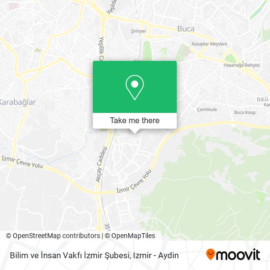 Bilim ve İnsan Vakfı İzmir Şubesi map