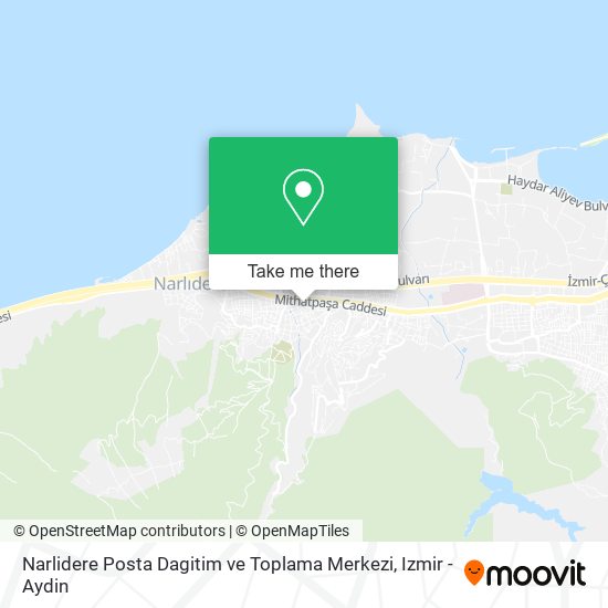 Narlidere Posta Dagitim ve Toplama Merkezi map