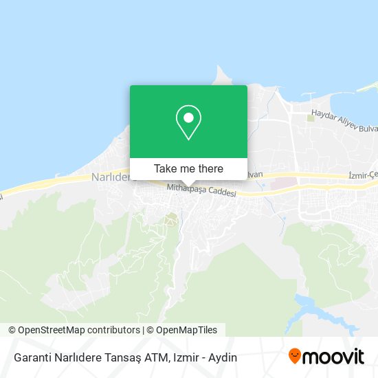 Garanti Narlıdere Tansaş ATM map
