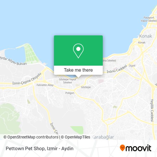 Pettown Pet Shop map