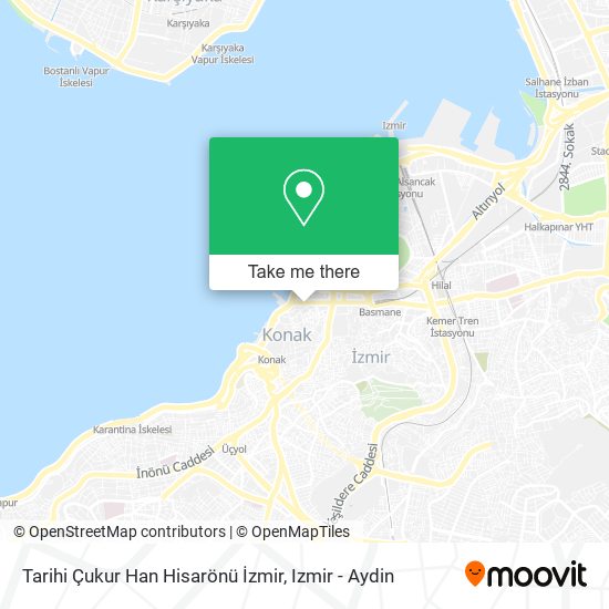 Tarihi Çukur Han Hisarönü İzmir map