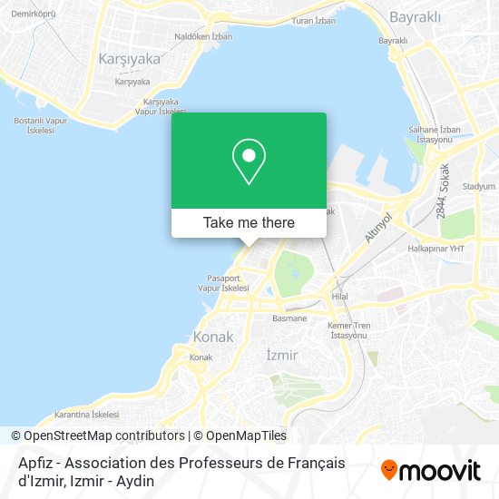 Apfiz - Association des Professeurs de Français d'Izmir map