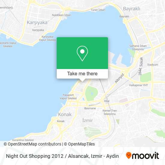 Night Out Shopping 2012 / Alsancak map