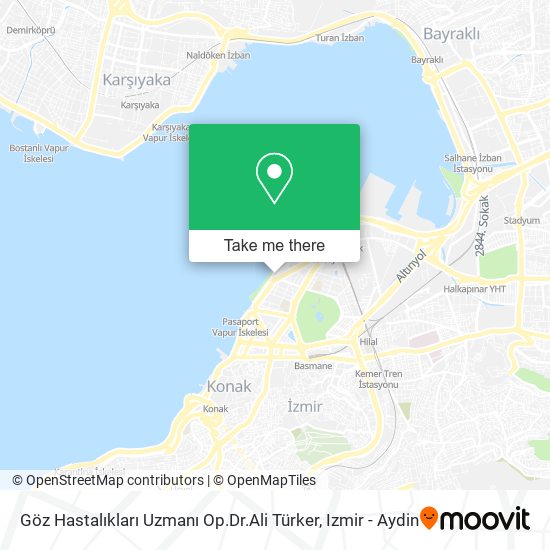 Göz Hastalıkları Uzmanı Op.Dr.Ali Türker map