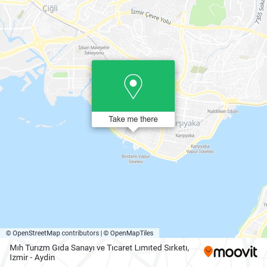 Mıh Turızm Gıda Sanayı ve Tıcaret Lımıted Sırketı map