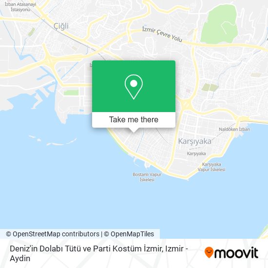 Deniz'in Dolabı Tütü ve Parti Kostüm İzmir map