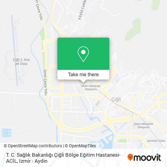 T. C. Sağlık Bakanlığı Çiğli Bölge Eğitim Hastanesi-ACİL map