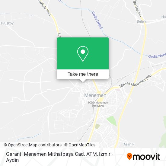 Garanti Menemen Mithatpaşa Cad. ATM map