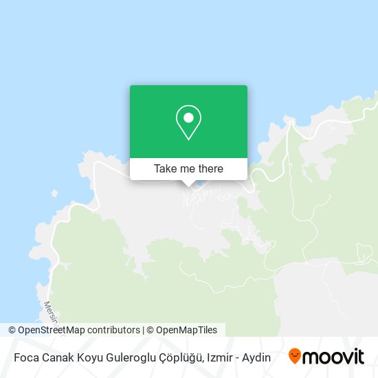 Foca Canak Koyu Guleroglu Çöplüğü map