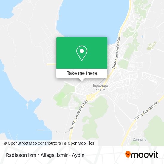 Radisson Izmir Aliaga map