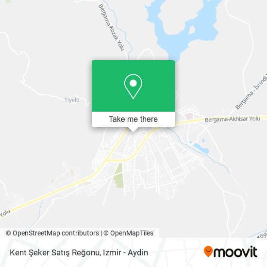 Kent Şeker Satış Reğonu map