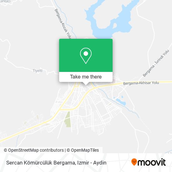 Sercan Kömürcülük Bergama map