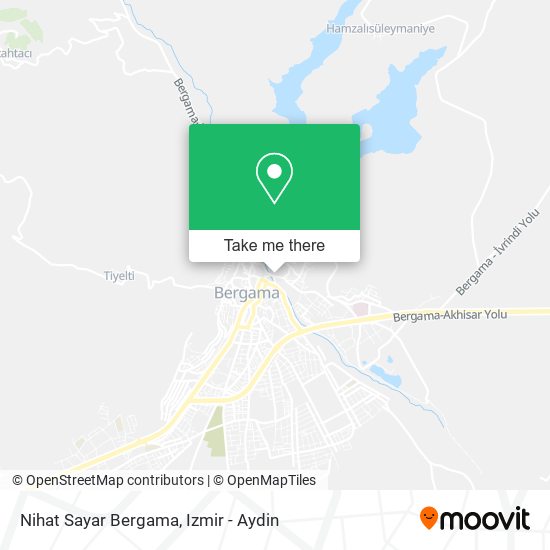 Nihat Sayar Bergama map