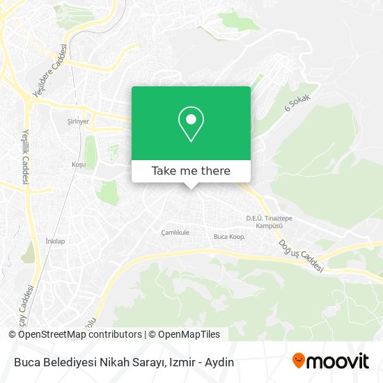 Buca Belediyesi Nikah Sarayı map
