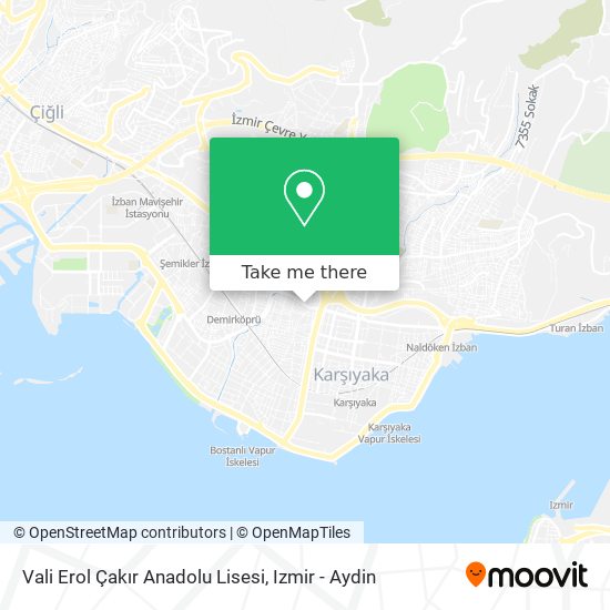 Vali Erol Çakır Anadolu Lisesi map