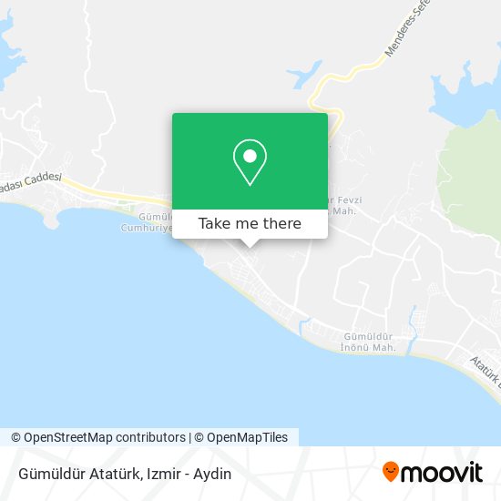 Gümüldür Atatürk map