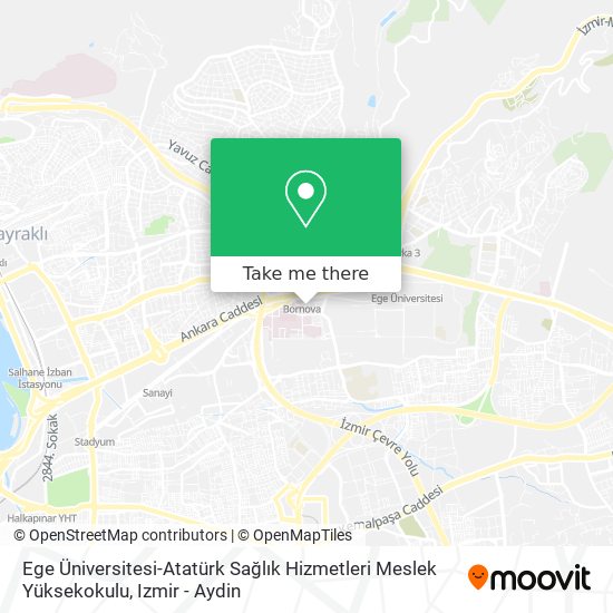 Ege Üniversitesi-Atatürk Sağlık Hizmetleri Meslek Yüksekokulu map