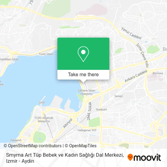 Smyrna Art Tüp Bebek ve Kadın Sağlığı Dal Merkezi map
