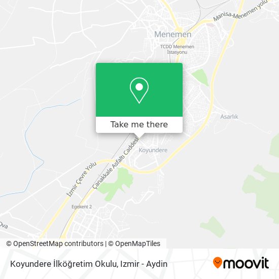 Koyundere İlköğretim Okulu map