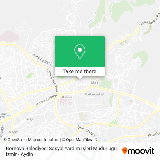 Bornova Belediyesi Sosyal Yardım İşleri Müdürlüğü map