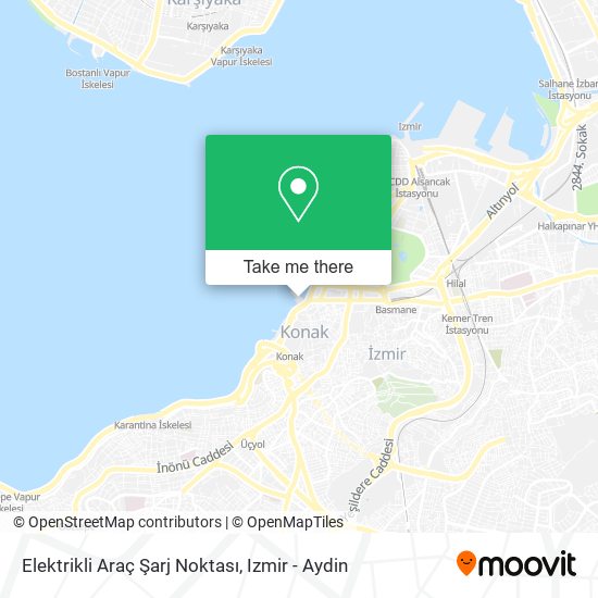 Elektrikli Araç Şarj Noktası map