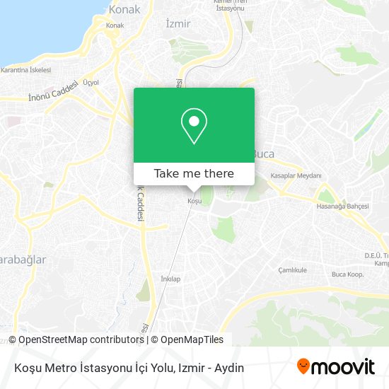 Koşu Metro İstasyonu İçi Yolu map