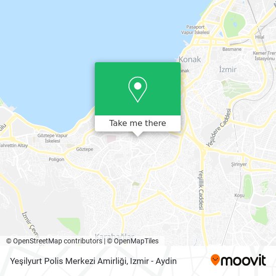 Yeşilyurt Polis Merkezi Amirliği map