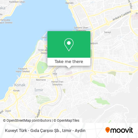 Kuveyt Türk - Gıda Çarşısı Şb. map