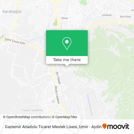 Gaziemir Anadolu Ticaret Meslek Lisesi map