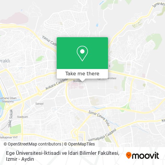 Ege Üniversitesi-İktisadi ve İdari Bilimler Fakültesi map