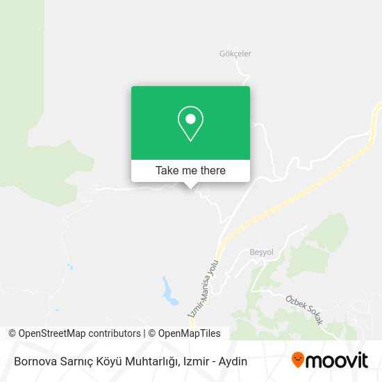 Bornova Sarnıç Köyü Muhtarlığı map