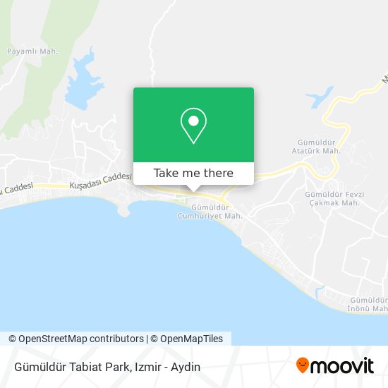 Gümüldür Tabiat Park map