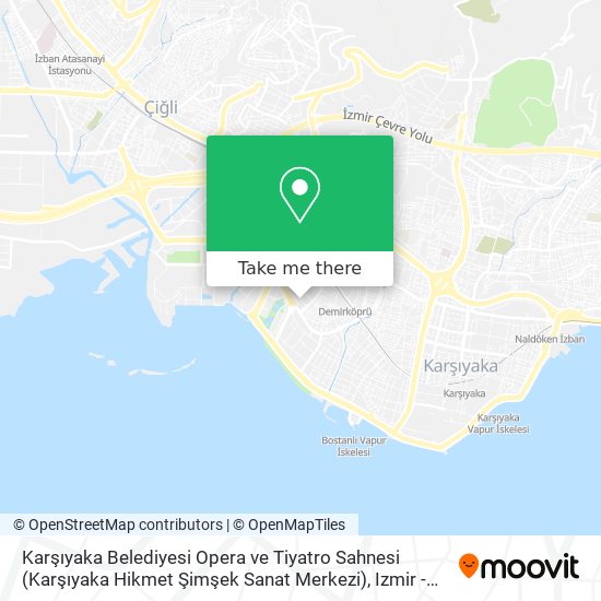 Karşıyaka Belediyesi Opera ve Tiyatro Sahnesi (Karşıyaka Hikmet Şimşek Sanat Merkezi) map