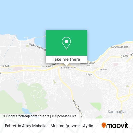 Fahrettin Altay Mahallesi Muhtarlığı map