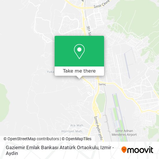Gaziemir Emlak Bankası Atatürk Ortaokulu map