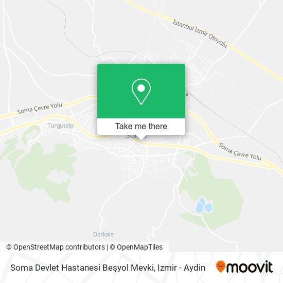 Soma Devlet Hastanesi Beşyol Mevki map